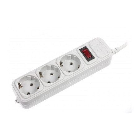 Мережевий фільтр живлення Maxxter SPM3-G-10G серый 3 м кабель, 3 розетки (SPM3-G-10G)