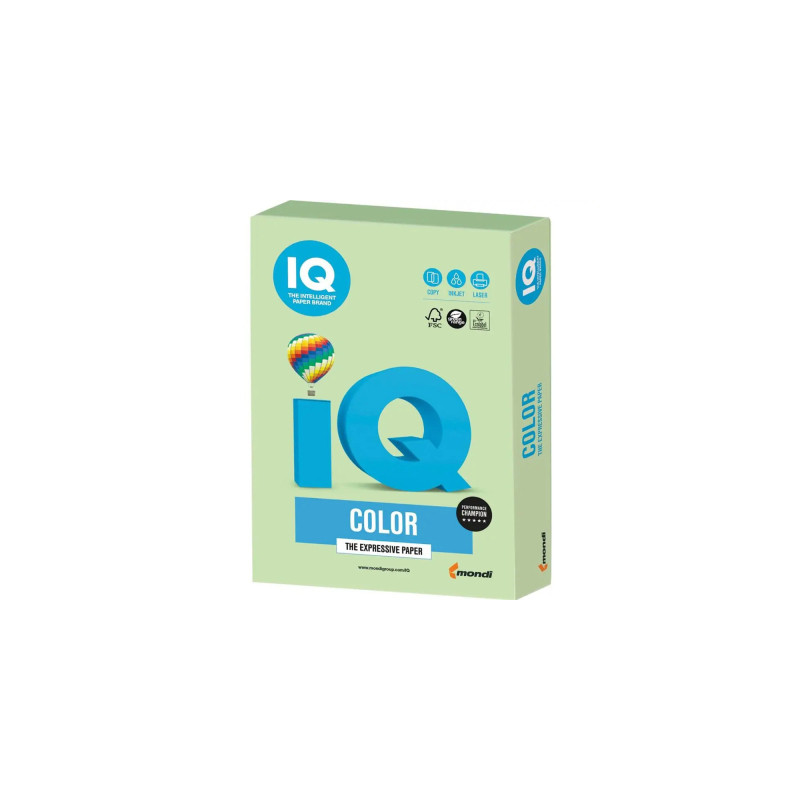 Папір Mondi IQ color А4 pastel, 160g 250sh Green (MG28/A4/160/IQ)