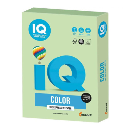 Папір Mondi IQ color А4 pastel, 160g 250sh Green (MG28/A4/160/IQ)