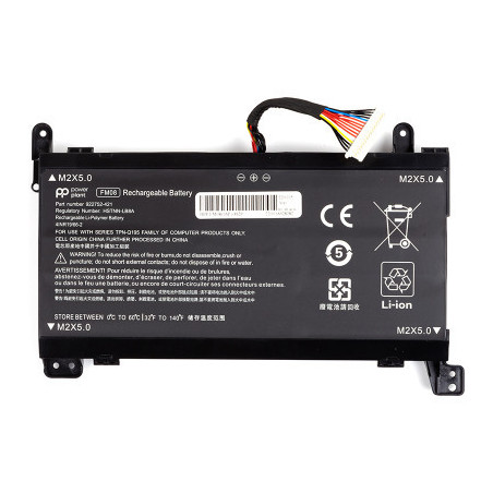 Акумулятор до ноутбука HP Omen 17 (FM08) 14.8V 5200mAh, 16 pin PowerPlant (NB461776)