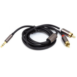 Кабель мультимедійний 3.5mm M to 2xRCA 1.0m PowerPlant (CA912834)