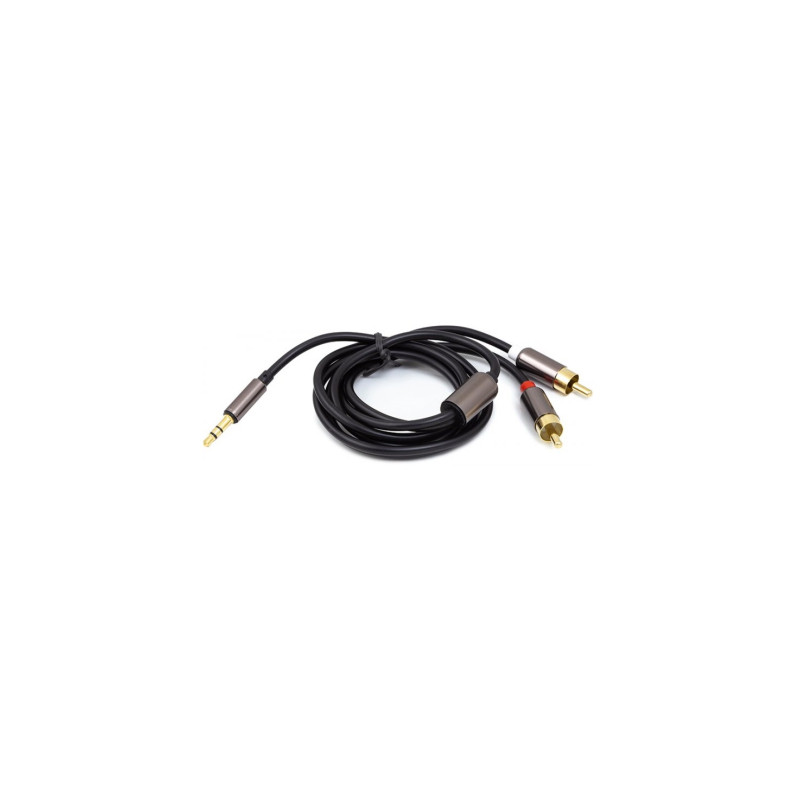 Кабель мультимедійний 3.5mm M to 2xRCA 1.0m PowerPlant (CA912834)