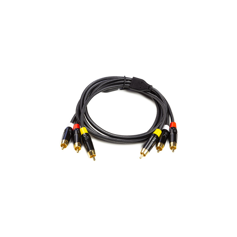 Кабель мультимедійний 3xRCA M to 3xRCA M 1.5m PowerPlant (CA911745)