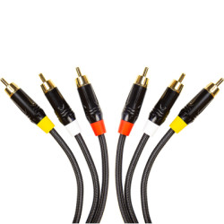 Кабель мультимедійний 3xRCA M to 3xRCA M 1.5m PowerPlant (CA911745)