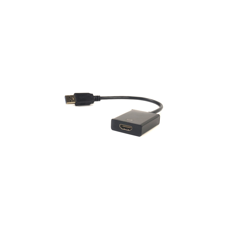Перехідник USB 3.0 M to HDMI female PowerPlant (CA910373)