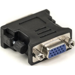 Перехідник VGA to DVI-I (24+5 pin), черный PowerPlant (CA910892)
