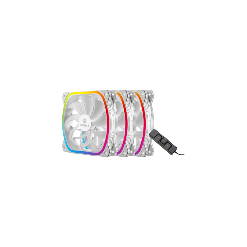 Кулер до корпусу Enermax SQUA RGB WHITE 3x 120 mm (3 PACK) (UCSQARGB12P-W-BP3)