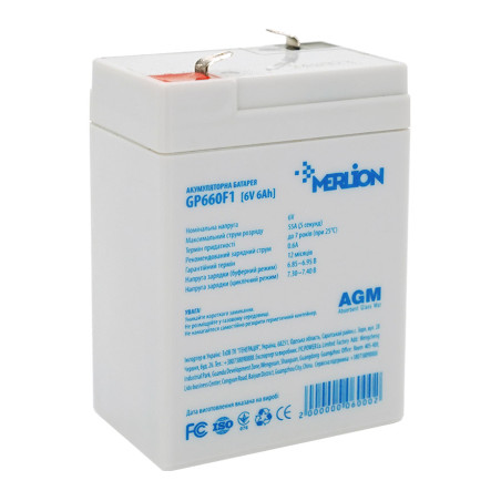 Батарея до ДБЖ Merlion 6V-6Ah (GP660F1)