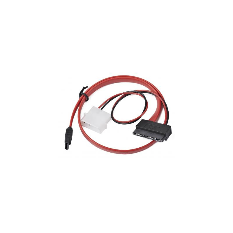 Кабель для передачі даних Molex+SATA to MicroSATA 0.25m Cablexpert (CC-MSATA-001)