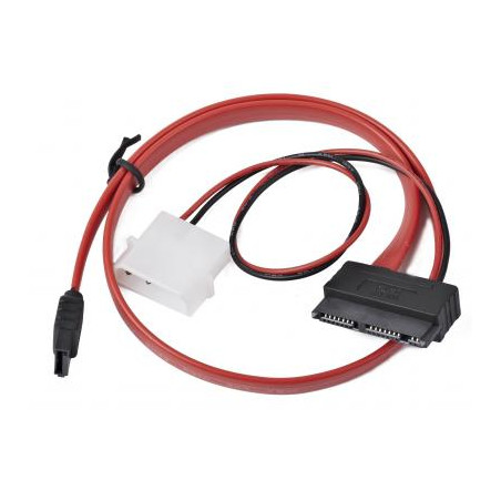 Кабель для передачі даних Molex+SATA to MicroSATA 0.25m Cablexpert (CC-MSATA-001)