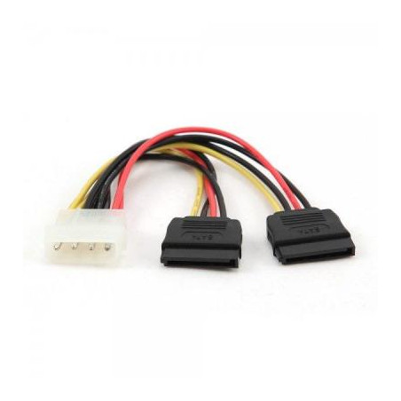 Кабель живлення Molex to 2xSATA power 0.3m Cablexpert (CC-SATA-PSY-0.3M)