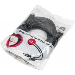 Кабель мультимедійний DisplayPort M to HDMI M 10.0m Cablexpert (CC-DP-HDMI-10M)