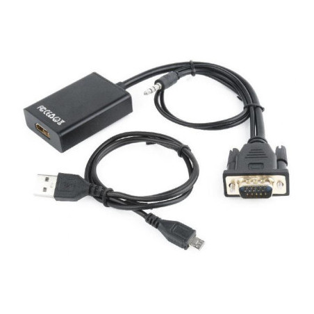 Перехідник VGA to HDMI Cablexpert (A-VGA-HDMI-01)