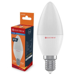 Лампочка Electrum С37 8W PA LC-32 E14 4000K PERFECT (A-LC-1429)