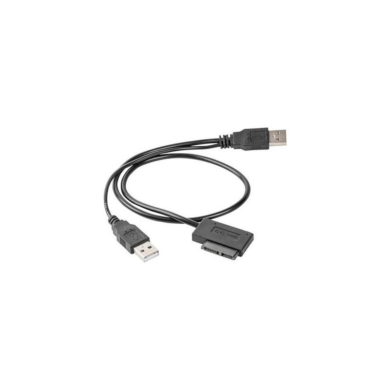 Перехідник USB 2.0 to Slimline SATA 13 pin Cablexpert (A-USATA-01)
