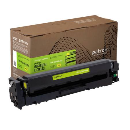 Картридж Patron Canon 054H Green Label, yellow (PN-054HYGL)