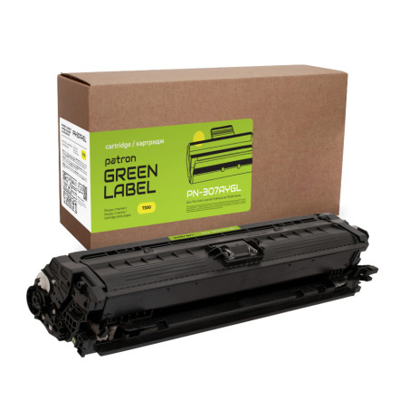 Картридж Patron HP 307A (CE742A) yellow Green Label (PN-307AYGL)