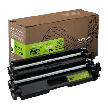 Тонер-картридж Patron HP 17A (2*CF217A) Green Label (PN-17ADGL)