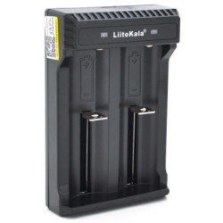 Зарядний пристрій для акумуляторів Liitokala 2 Slots, LED, Li-ion, 10430/10440/14500/16340/17670/18500/18650/26650/25500/26700 (