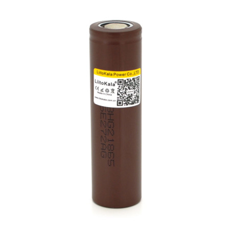 Акумулятор 18650 3000mAh (2850-3000mah), 30A, 3.7V (2.75-4.2V), Brown, PVC BOX Liitokala (Lii-HG2)