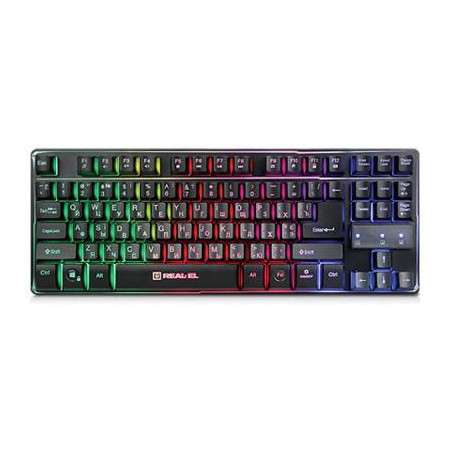 Клавіатура REAL-EL 8710 Gaming TKL Backlit Black (EL123100030)