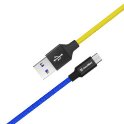 Дата кабель USB 2.0 AM to Micro 5P 1.0m National ColorWay (CW-CBUM052-BLY)