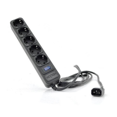 Мережевий фільтр живлення Merlion 5 розеток, 1,8 м, UPS (UPS B518)