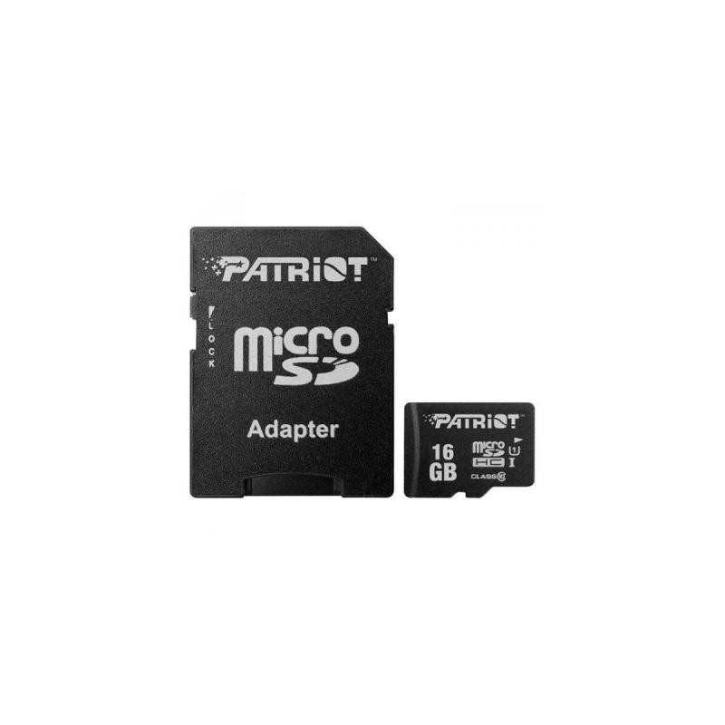 Карта пам'яті Patriot 16GB microSD class10 UHS-I (PSF16GMCSDHC10)
