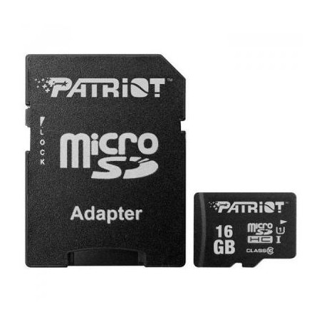Карта пам'яті Patriot 16GB microSD class10 UHS-I (PSF16GMCSDHC10)