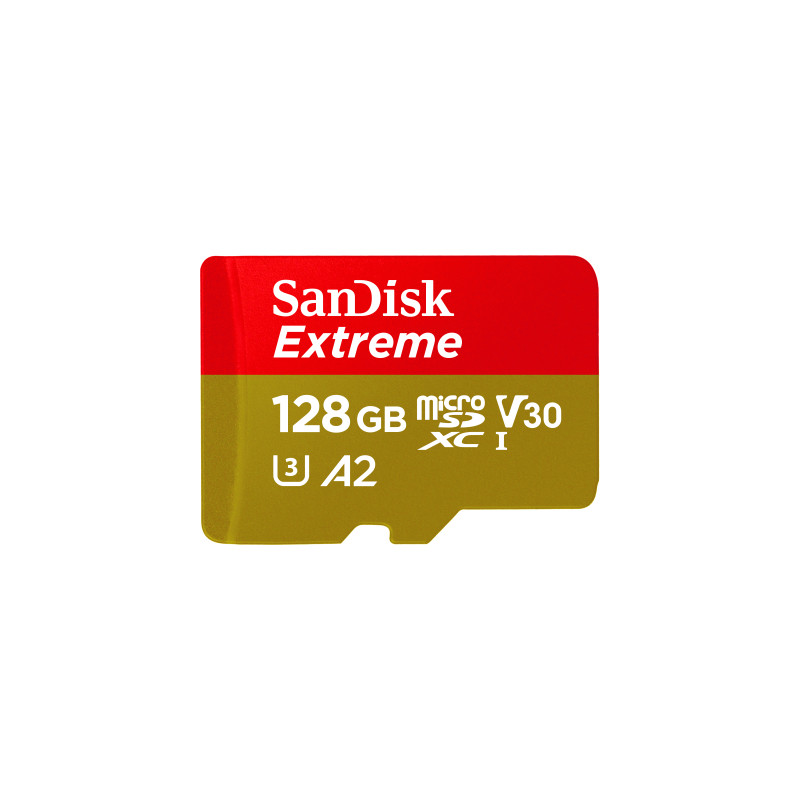 Карта пам'яті SanDisk 128GB microSD class 10 UHS-I U3 Extreme (SDSQXAA-128G-GN6MN)
