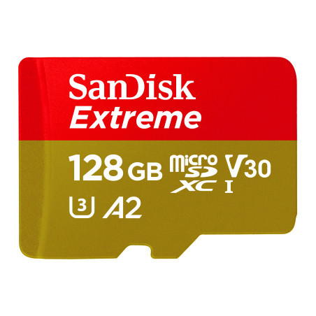 Карта пам'яті SanDisk 128GB microSD class 10 UHS-I U3 Extreme (SDSQXAA-128G-GN6MN)