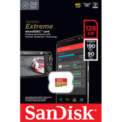 Карта пам'яті SanDisk 128GB microSD class 10 UHS-I U3 Extreme (SDSQXAA-128G-GN6MN)