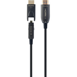 Кабель мультимедійний HDMI M to HDMI M 30.0m V2.0 AOC 4K60Hz gold Cablexpert (CCBP-HDMID-AOC-30M)