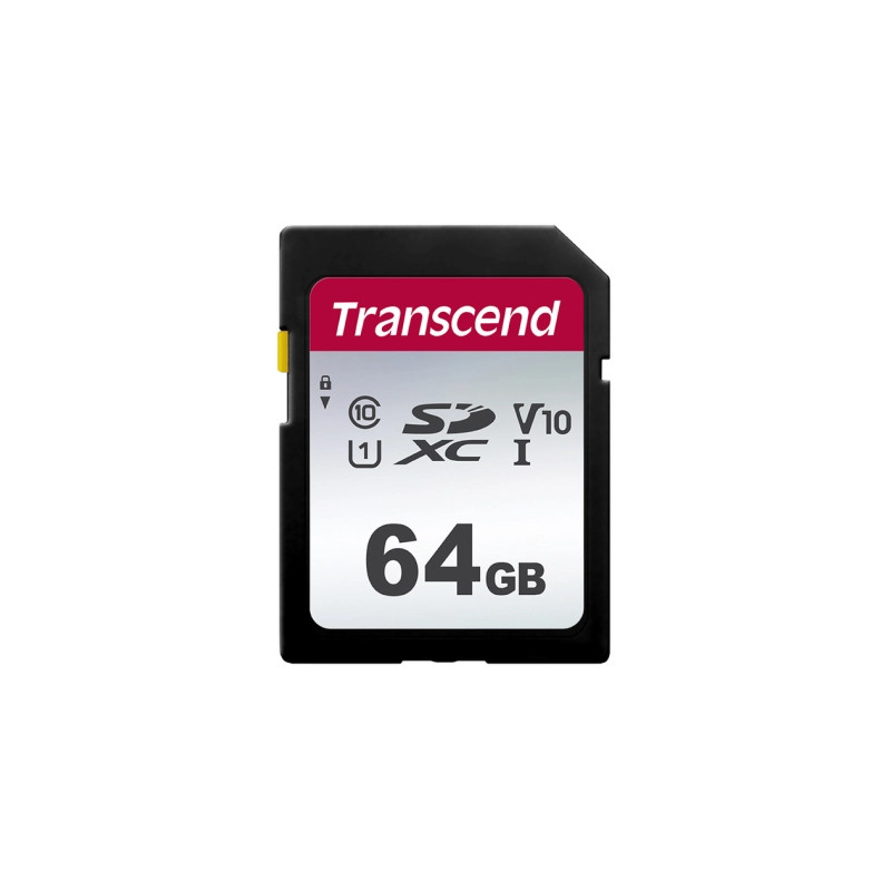 Карта пам'яті Transcend 64GB SDXC class 10 UHS-I U1 V10 (TS64GSDC300S)