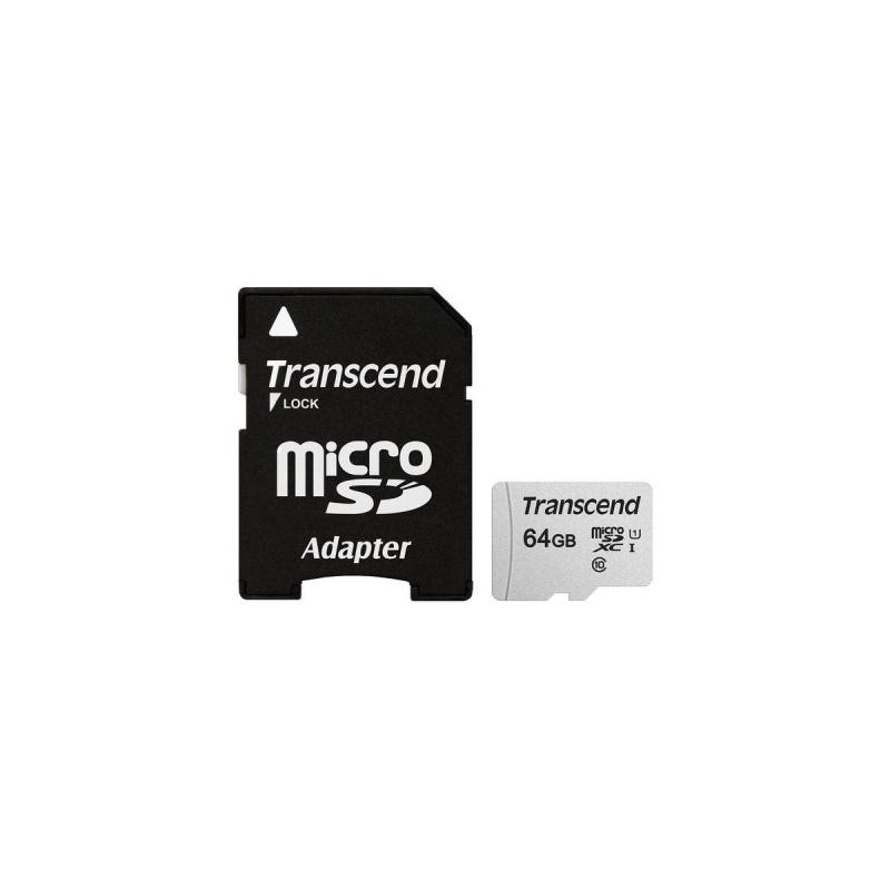 Карта пам'яті Transcend 64GB microSDXC class 10 UHS-I U1 (TS64GUSD300S-A)