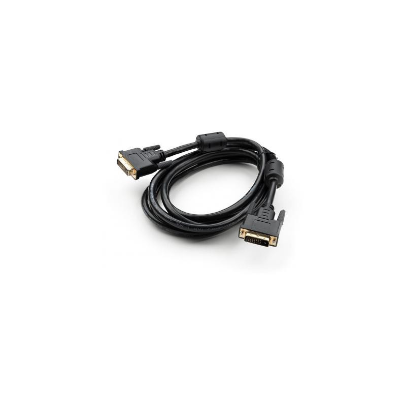 Кабель мультимедійний DVI M to DVI M 3.0m 24+1pin Vinga (VCPDCDVIMM3BK)