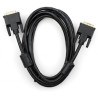 Кабель мультимедійний DVI M to DVI M 3.0m 24+1pin Vinga (VCPDCDVIMM3BK)