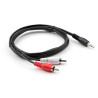 Кабель мультимедійний 3.5mm M to 2xRCA M 1.5m Vinga (VCPDCJ35MRCA21.5BK)