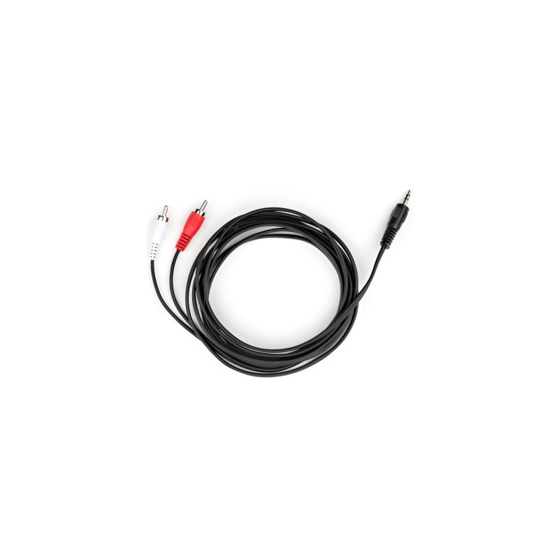Кабель мультимедійний 3.5mm M to 2xRCA M 3.0m Vinga (VCPDCJ35MRCA23BK)