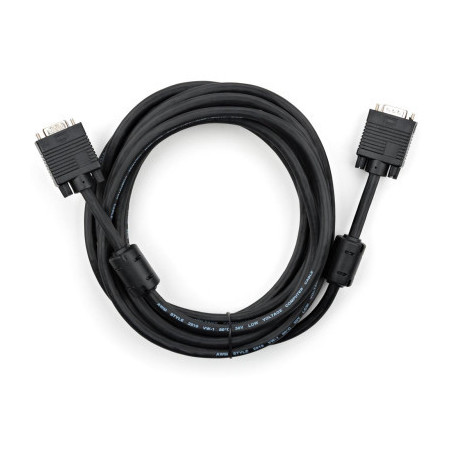 Кабель мультимедійний VGA M to VGA M 5.0m Vinga (VCPDCVGAMM5MBK)