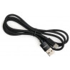Дата кабель USB 2.0 AM to USB-C 1.0m nylon black Vinga (VCPDCTCNB1BK)