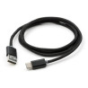 Дата кабель USB 2.0 AM to USB-C 1.0m LED black Vinga (VCPDCTCLED1BK)