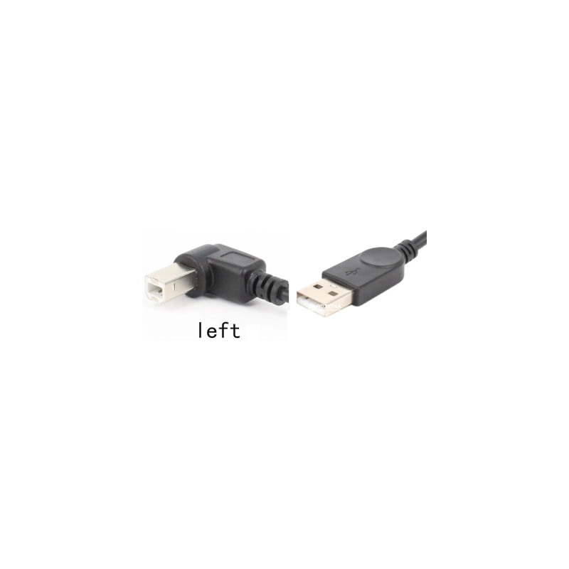 Кабель для принтера USB 2.0 AM/BM 1.0m 90 left Value (S0671)