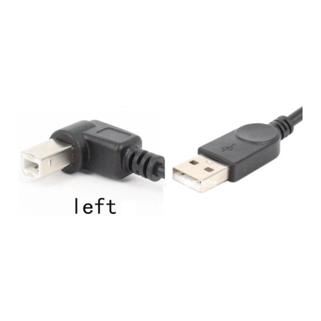 Кабель для принтера USB 2.0 AM/BM 1.0m 90 left Value (S0671)