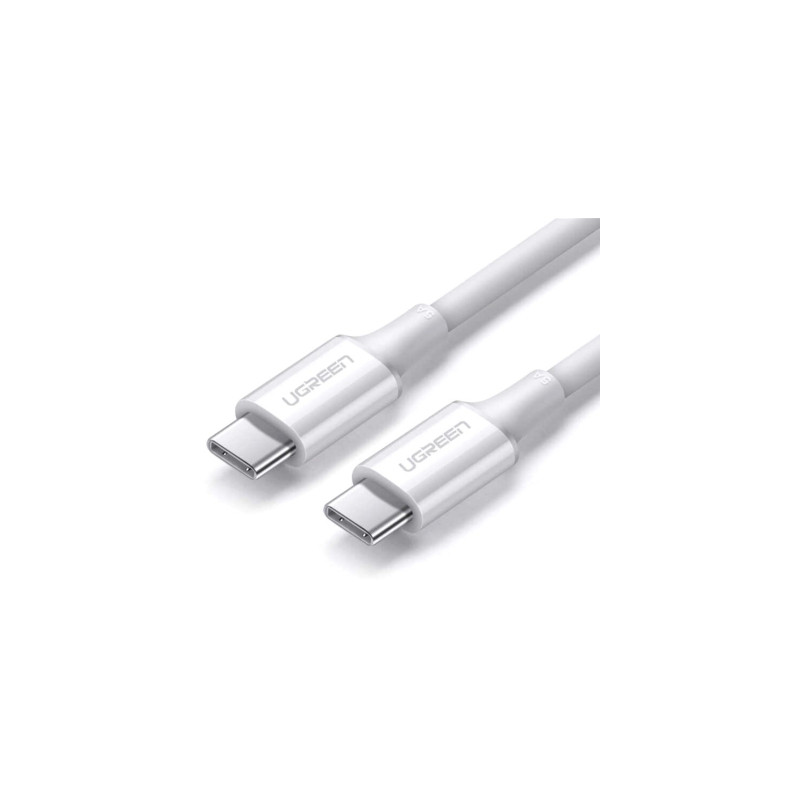 Дата кабель USB-C to USB-C 2.0m US300 20V/5A 100W White Ugreen (60552)