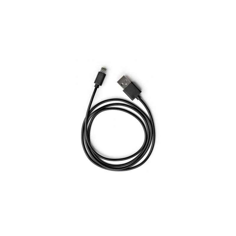 Дата кабель USB 2.0 AM to Micro 5P PVC 1m black Vinga (VCPDCM1BK)