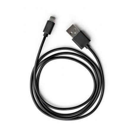 Дата кабель USB 2.0 AM to Micro 5P PVC 1m black Vinga (VCPDCM1BK)