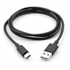 Дата кабель USB 2.0 AM to USB-C 1.0m PVC black Vinga (VCPDCTC1BK)