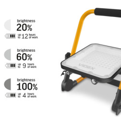 Прожектор Videx LED акумуляторний PREMIUM VIDEX F2A 50W 5000K (VL-F2A-505)