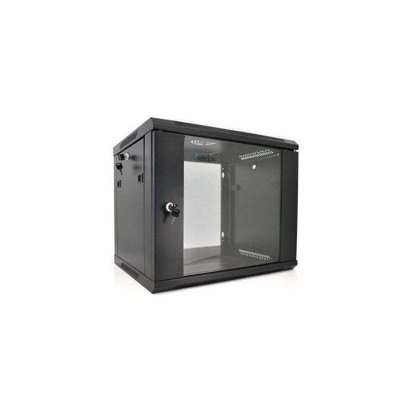 Шафа настінна Merlion 9U 19" 600*450*500 (Ш*Г*В)мм, black (Ml3-6409 / 23527)